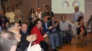 En la sede del PSOE: ‘Rajoy escucha, estamos en la lucha’
