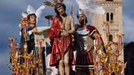 El cartel de las Maravillas, un primer plano de Jesús de la Sentencia El cartel de las Maravillas, un primer plano de Jesús de la Sentencia