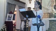 Carmen Padial presentó el cartel de la Virgen de las Nieves, patrona de Dílar