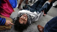 Recibe al alta Ángel, el activista granadino herido en el cerco al Congreso Recibe al alta Ángel, el activista granadino herido en el cerco al Congreso