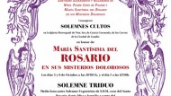 El Rosario de Guadix celebra triduo a su titular y besamanos el domingo