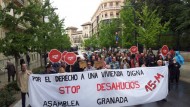 “Stop Desahucios” pide una moratoria en el pago de hipotecas y anuncia más contundencia “Stop Desahucios” pide una moratoria en el pago de hipotecas y anuncia más contundencia