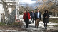El jurado del Centro Mediterráneo de Alzheimer visita el solar en el que la Diputación lo levantará El jurado del Centro Mediterráneo de Alzheimer visita el solar en el que la Diputación lo levantará