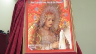 Un primer plano de la Virgen de los Dolores, cartel de la cofradía del Lunes Santo Un primer plano de la Virgen de los Dolores, cartel de la cofradía del Lunes Santo