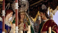 Santa María del Triunfo lucirá en la Magna Mariana la ráfaga de salida de la Virgen del Sol de Sevilla