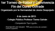 El Despojado organiza un torneo de fútbol y una convivencia final de curso El Despojado organiza un torneo de fútbol y una convivencia final de curso
