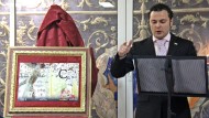 Rafael Ortiz presenta el cartel de ‘La cuna del costal’ Rafael Ortiz presenta el cartel de ‘La cuna del costal’