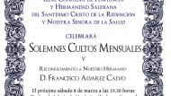 La hermandad de los Salesianos celebrará cultos el próximo fin de semana La hermandad de los Salesianos celebrará cultos el próximo fin de semana