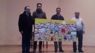 Francisco Arredondo dona un cuadro al colegio de Benamaurel