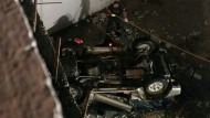 Un hombre muere en Benamaurel tras romper su coche un muro y caer por un desnivel de 15 metros