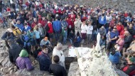 Decenas de personas participan en la romería de la Virgen de la Nieves de Sierra Nevada